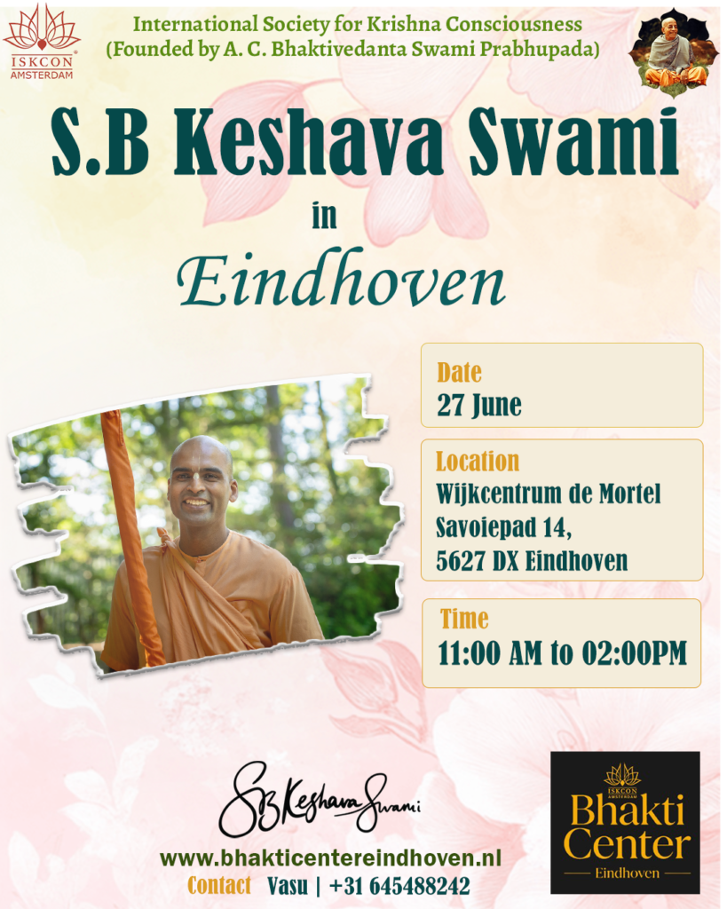 S.B Keshava Swami in Eindhoven