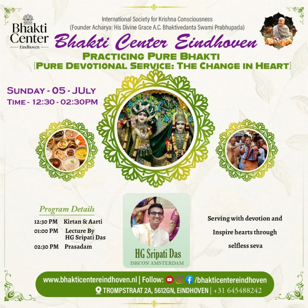 Bhagavatam Katha – Pure Devotional Service: The Change in Heart
